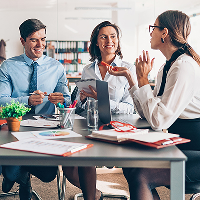 Group of people on a business meeting