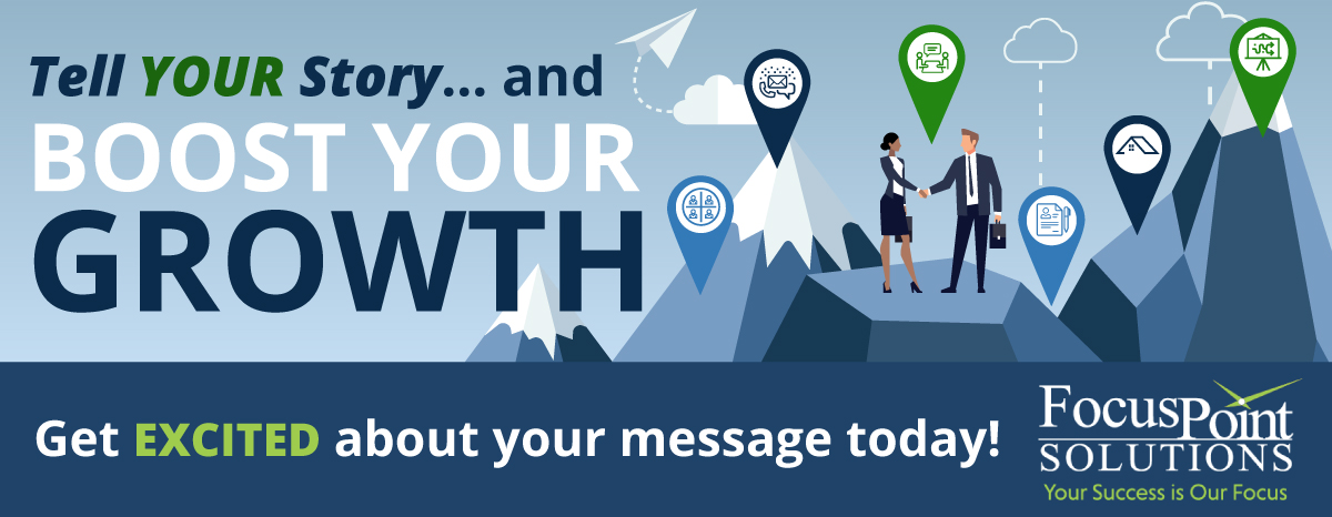 Tell YOUR Story... and Boost Your Growth graphic image